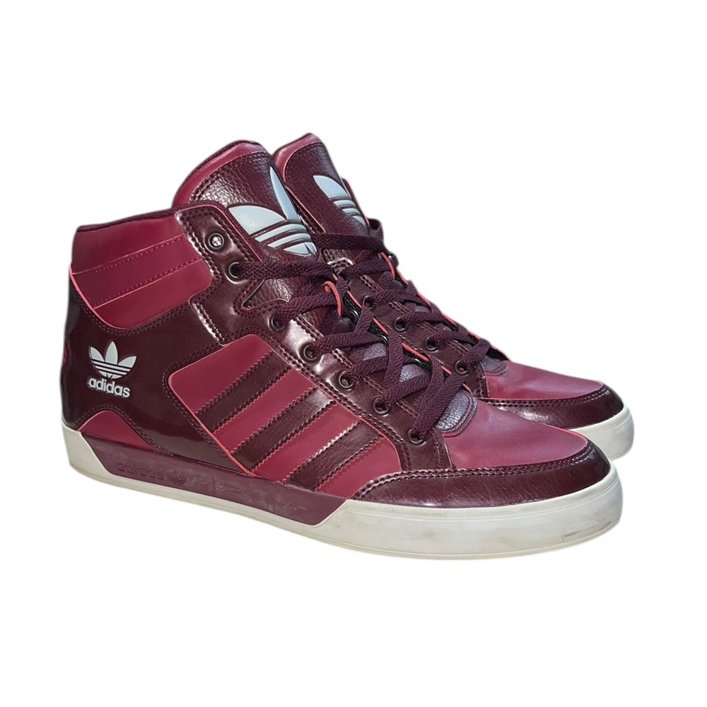 Men’s Adidas Court Attitude Shoes Size 11 Sneakers Burgundy Maroon G66205 Y2K